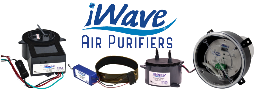 An assortment of iWave Air Purification Devices carried & installed by Fields Heating, Cooling & Home Services out of Greensburg, Indiana