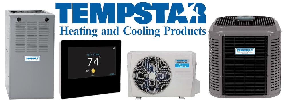 An assortment of Tempstar Heating and Cooling products that we work with